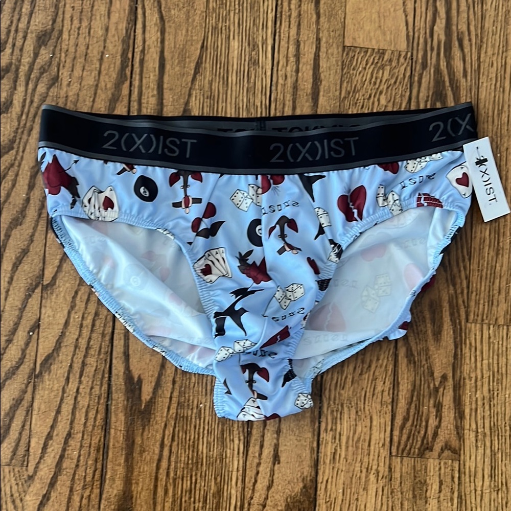 2(X)ist Tattoo Printed Brief Small - Blue